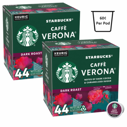 Starbucks® Caffé Verona® Dark Roast K-Cup® Coffee Pods Perspective: bottom
