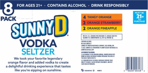 Sunny D® Vodka Seltzer Variety Pack Perspective: bottom