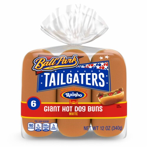 Rainbo Tailgaters Giant Hot Dog Buns Perspective: bottom