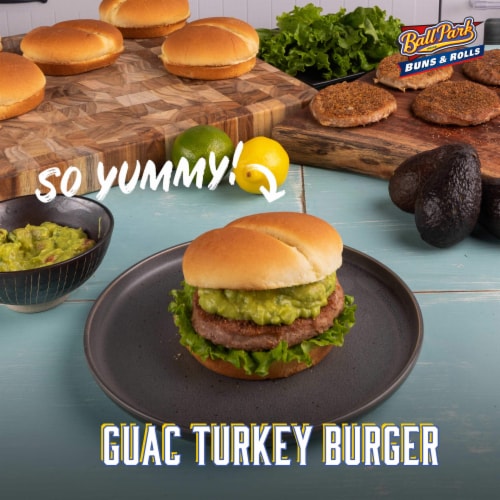 Ball Park® Tailgaters Gourmet White Hamburger Buns Perspective: bottom