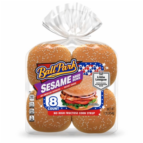 Ball Park Sesame Seed Burger Buns Perspective: bottom