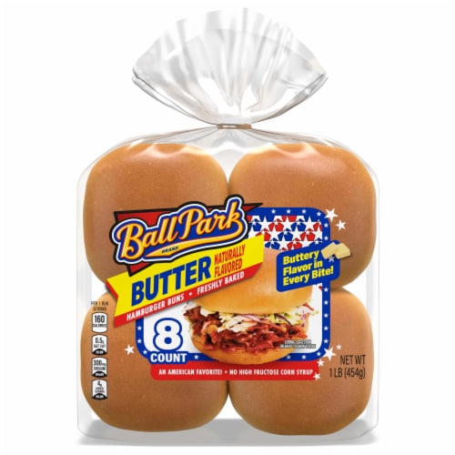 Ball Park Butter Hamburger Buns Perspective: bottom