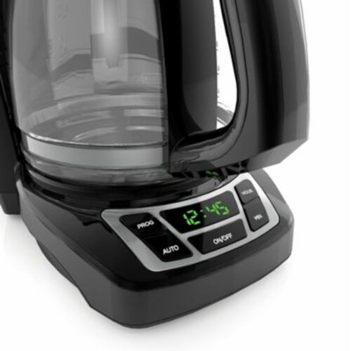 BLACK + DECKER 12-Cup Programmable Coffee Maker - Black Perspective: bottom