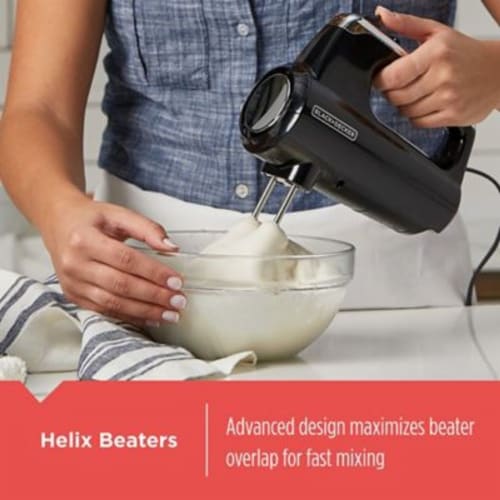 BLACK + DECKER Plus Decker Helix Performance Hand Mixer- Black & Silver, 1  ct - City Market