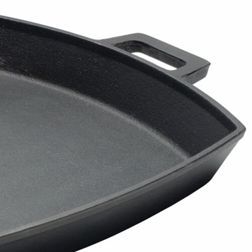 Bayou Classic Cast Iron Square Skillet, Black