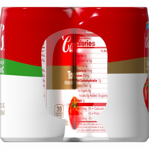 Campbell's® 100% Tomato Juice  Can Perspective: bottom