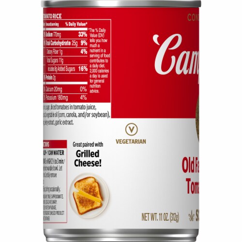 Campbell's® Condensed Old Fashioned Tomato Rice Soup Perspective: bottom