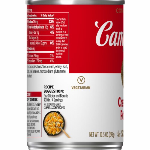Campbell's® Condensed Cream of Potato Soup Perspective: bottom