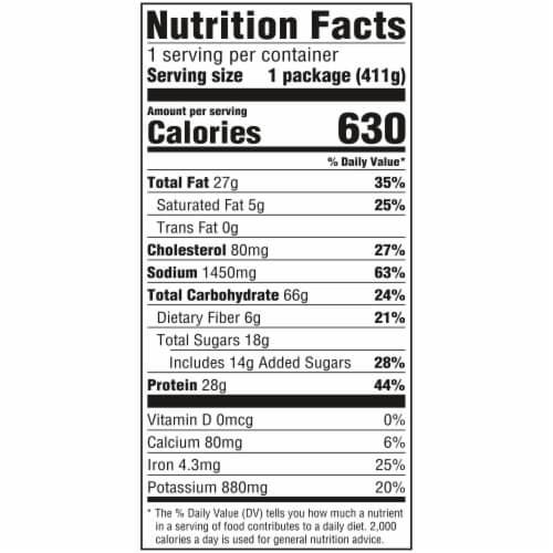Hungry-Man Beer Battered Chicken Frozen Meal Perspective: bottom