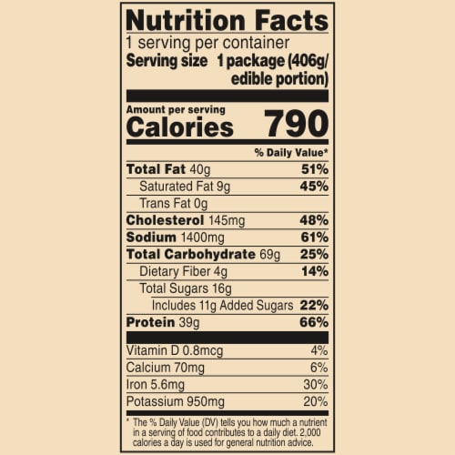 Hungry-Man Selects Classic Fried Chicken Frozen Meal Perspective: bottom