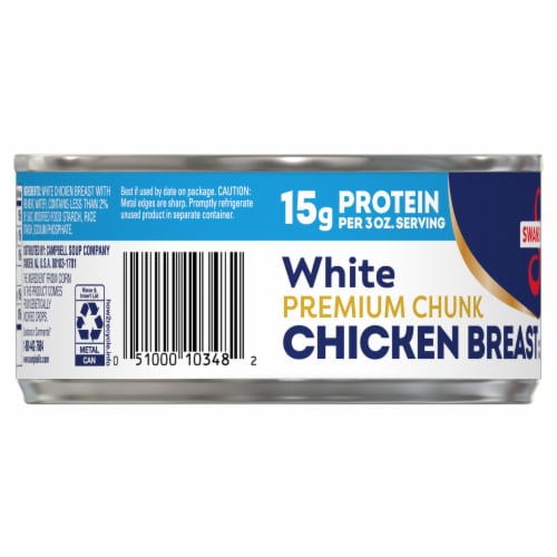 Swanson® Premium White Chunk Chicken Brest with Rib Meat Perspective: bottom