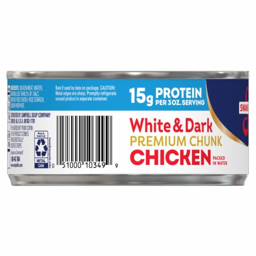 Swanson® White and Dark Canned Chunk Chicken in Water Perspective: bottom