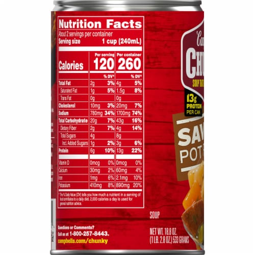 Campbell's® Chunky® Savory Pot Roast Soup Perspective: bottom