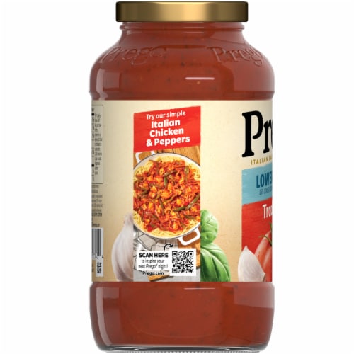 Prego® Traditional Lower Sodium Pasta Sauce Perspective: bottom