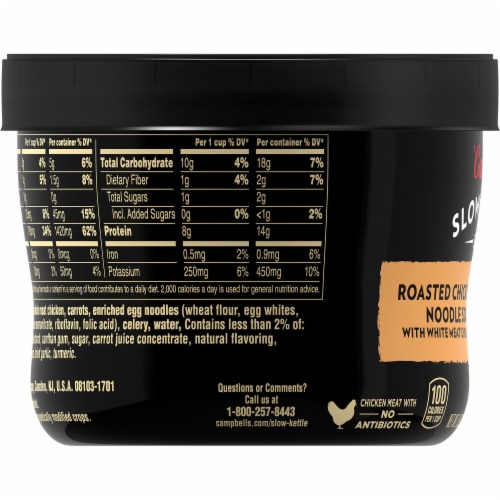 Campbell's® Slow Kettle Style Roasted Chicken Herbs & White Meat Noodle Soup Perspective: bottom