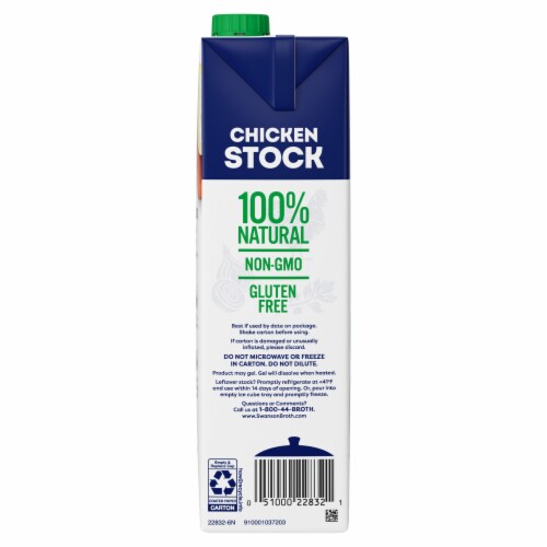 Swanson Organic Free Range Chicken Stock Perspective: bottom