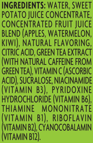 V8 + Energy Kiwi Melon Energy Drink Perspective: bottom
