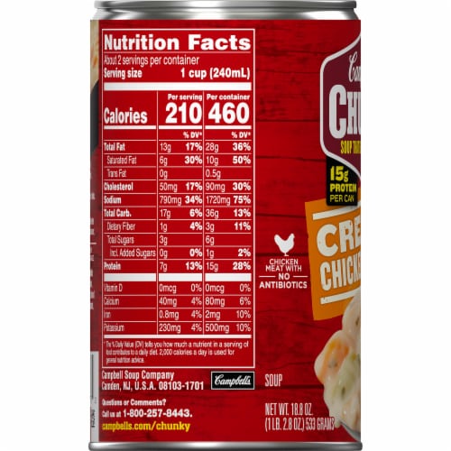 Campbell's® Chunky® Creamy Chicken Noodle Soup Perspective: bottom