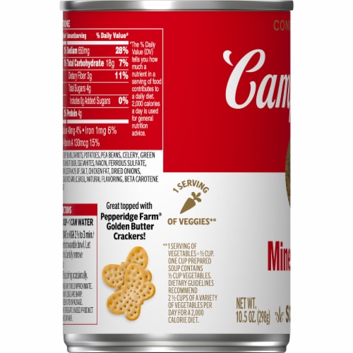 Campbell's® Condensed Minestrone Soup Perspective: bottom