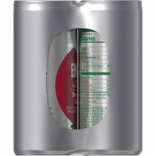 V8 Plus® Energy Strawberry Banana Plant-Based Energy Beverage Perspective: bottom
