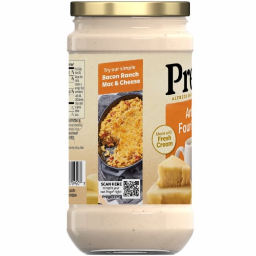 Prego® Artisan Four Cheese Alfredo Pasta Sauce Perspective: bottom