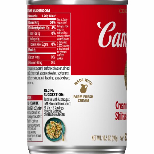 Campbell's® Condensed Cream of Cremini & Shiitake Mushroom Soup Perspective: bottom