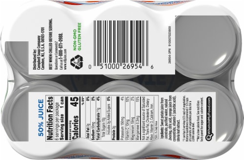 V8 +Hydrate Orange Grapefruit Juice Perspective: bottom