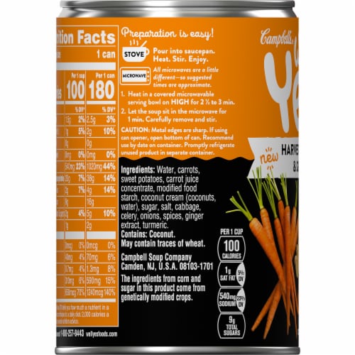 Campbell's Well Yes Soup Carrot Ginger Perspective: bottom