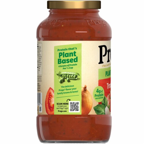 Prego Plant Protein Traditional Pasta Sauce Perspective: bottom