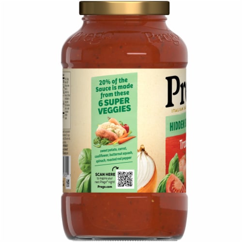 Prego Hidden Super Veggies Traditional Pasta Sauce Perspective: bottom