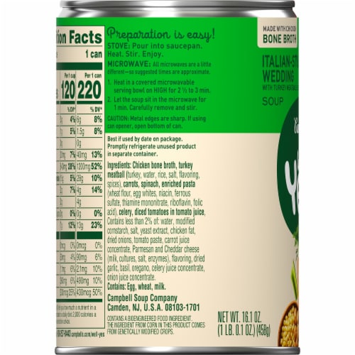 Campbell's® Well Yes!® Italian Wedding Soup Perspective: bottom