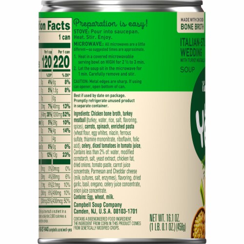 Campbell's® Well Yes!® Italian Wedding Soup Perspective: bottom