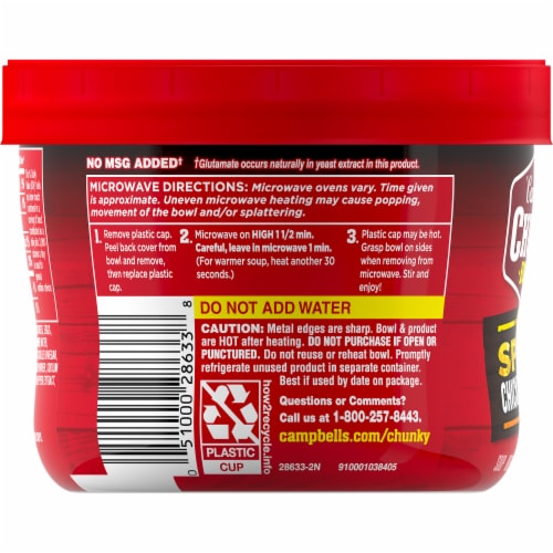 Campbell's® Chunky® Spicy Chicken Noodle Soup Perspective: bottom