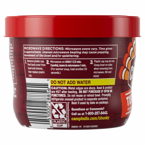 Campbell's® Chunky® Thanksgiving Turkey Bowl Soup Perspective: bottom