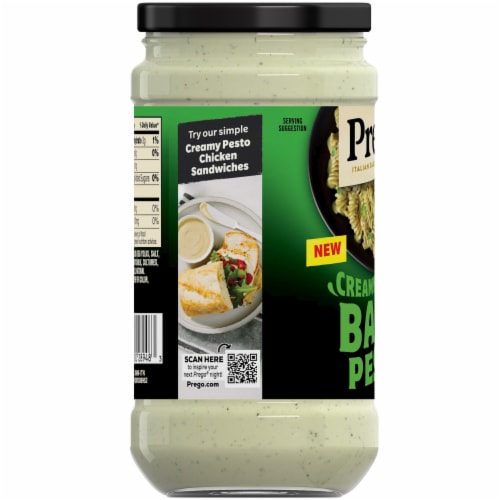 Prego Creamy Basil Pesto Pasta Sauce Perspective: bottom