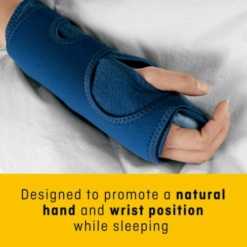 Futuro™ Adjustable Night Wrist Sleep Support - Navy Perspective: bottom