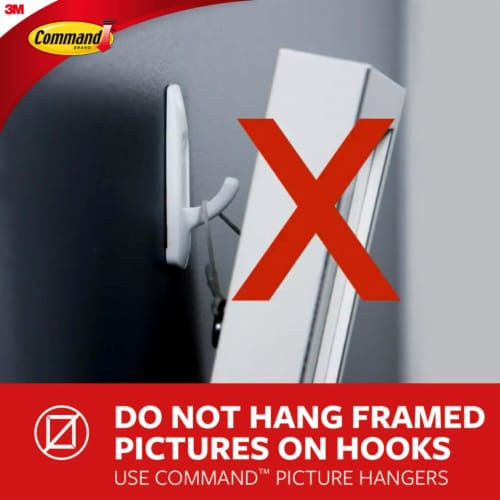 Command™ Damage-Free Hanging Medium Utility Hooks - White Perspective: bottom