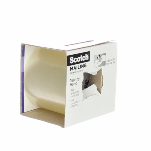 Scotch® Tear By Hand Mailing Packaging Tape, 1.88 in x 629 in Perspective: bottom