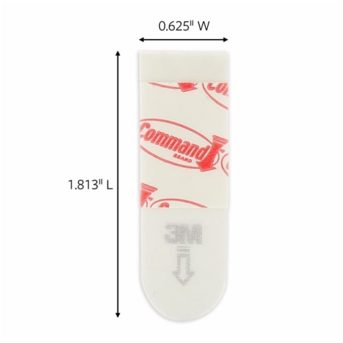 Command™ Damage-Free Hanging Small Poster Strips - White Perspective: bottom