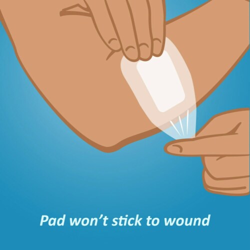 Nexcare™ Tegaderm™ + Pad Waterproof Transparent Sterile Adhesive Dressings Perspective: bottom