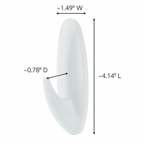 Command® Damage-Free Hanging Large Designer Hook Perspective: bottom
