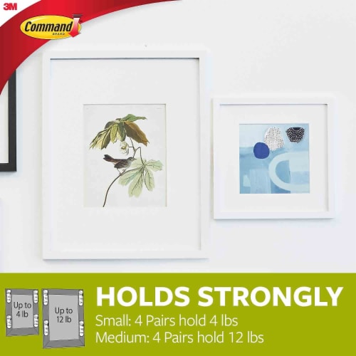 Command™ Small and Medium Picture Hanging Strips Value Pack - White Perspective: bottom