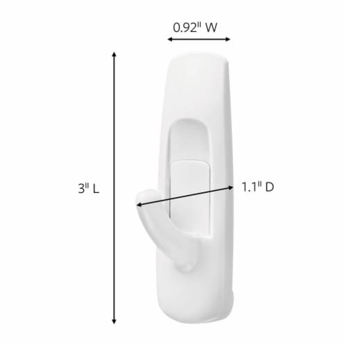 Command® Damage-Free White Medium Utility Hooks Perspective: bottom
