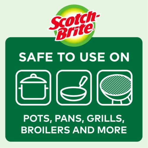 Scotch-Brite® Copper Coated Scouring Pad Perspective: bottom