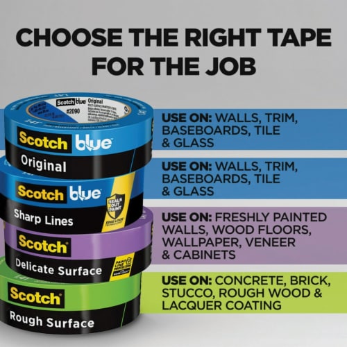 ScotchBlue™ Sharp Lines Multi-Surface Painter's Tape Roll Perspective: bottom