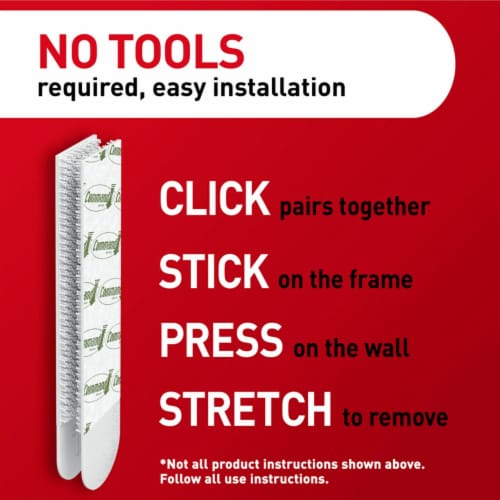Command™ Damage-Free Hanging Medium Picture Hanging Strips - White Perspective: bottom