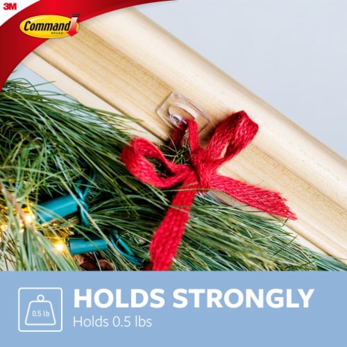 Command™ Damage-Free Hanging Mini Clear Hooks Perspective: bottom