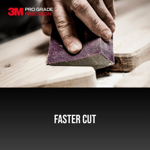 3M Pro Grade Precision™ 180 Medium Grit Sanding Sponge Perspective: bottom
