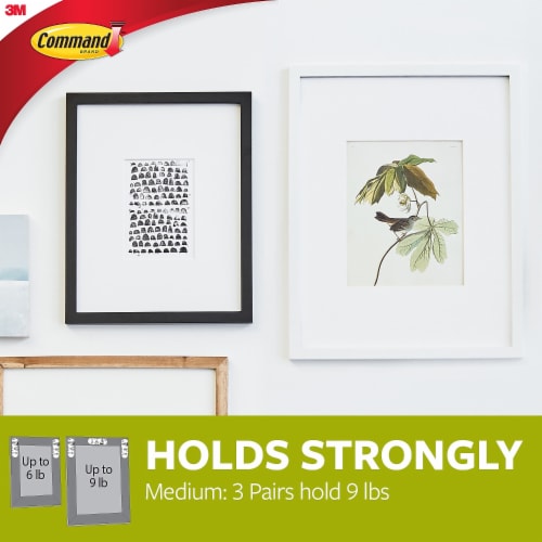Command™ Medium Picture Hanging Strips - Black Perspective: bottom