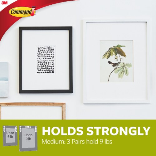 Command™ Medium Picture Hanging Strips - Black Perspective: bottom